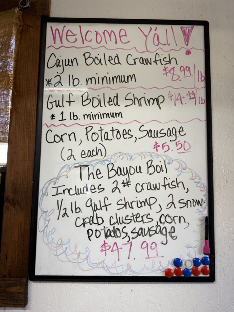 Bayou Bugs & BBQ Menu 2